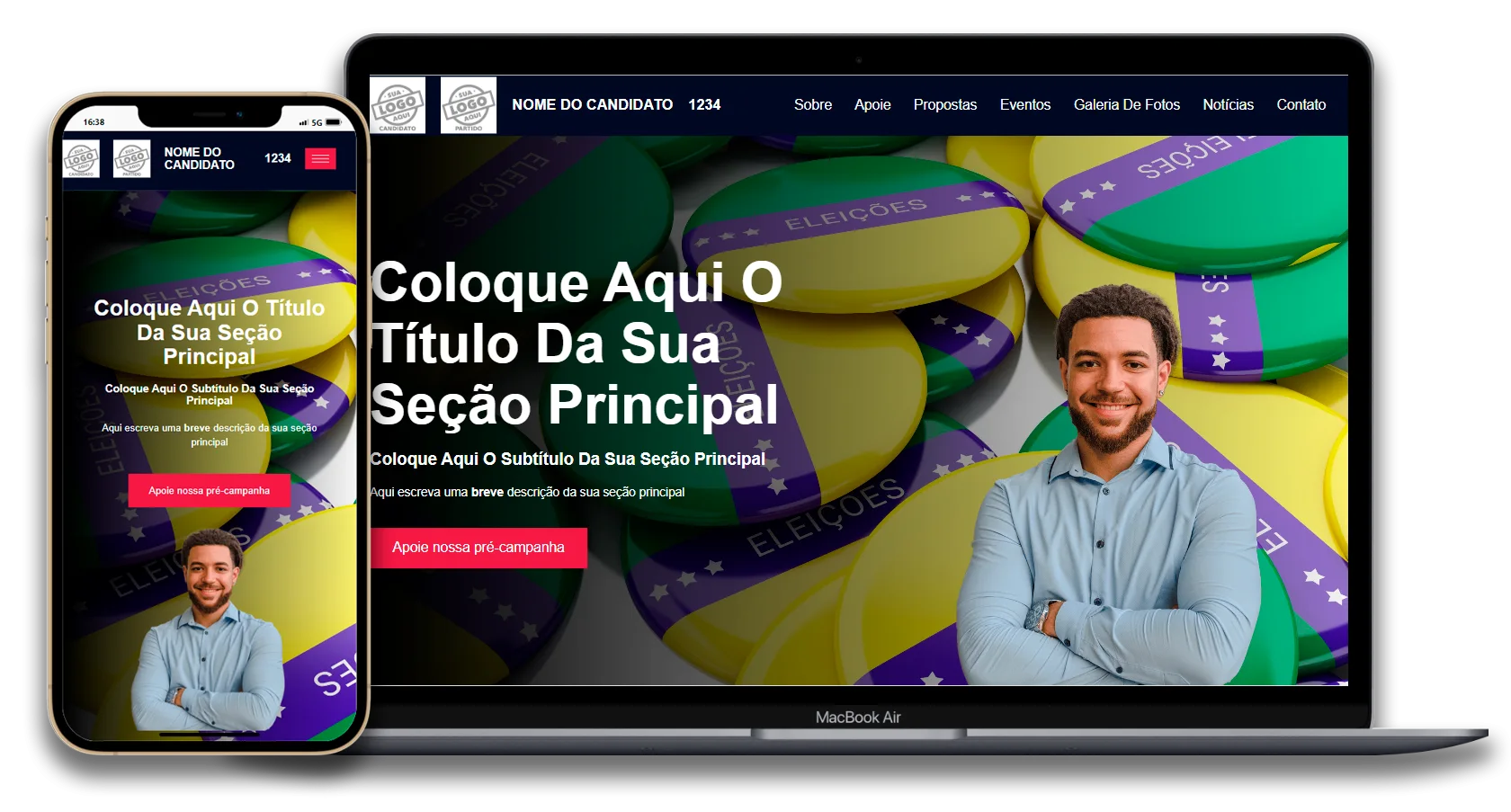 Site Profissional Candidato PRO